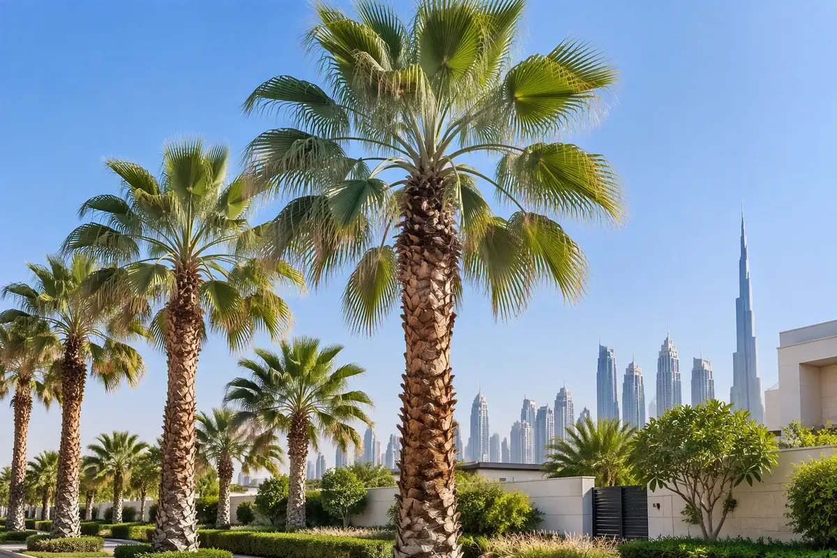 Washingtonia palm for sale in UAE
