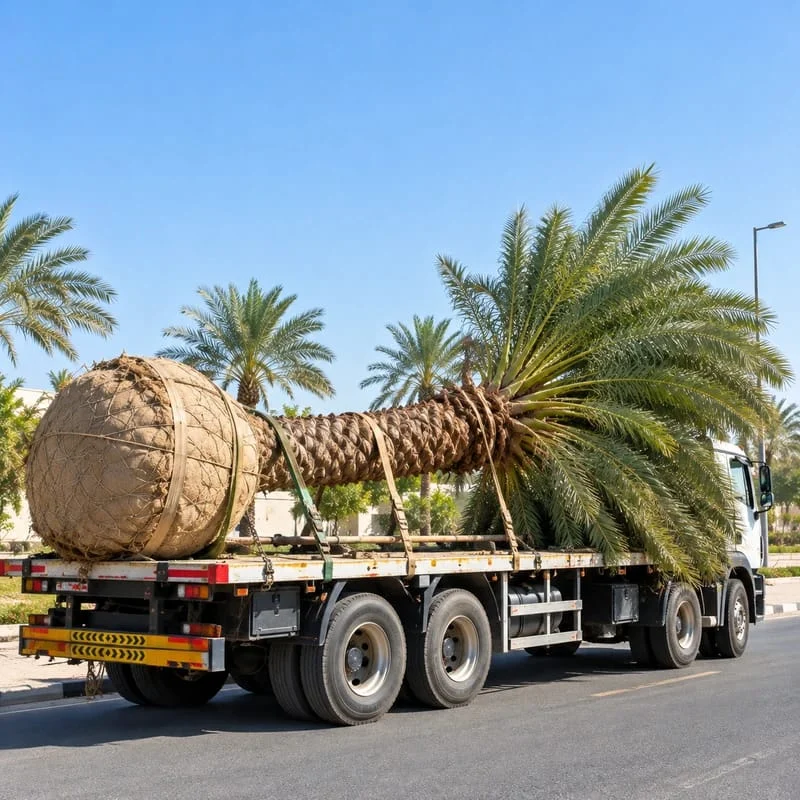 Date Palm Transplanting & Relocation in UAE