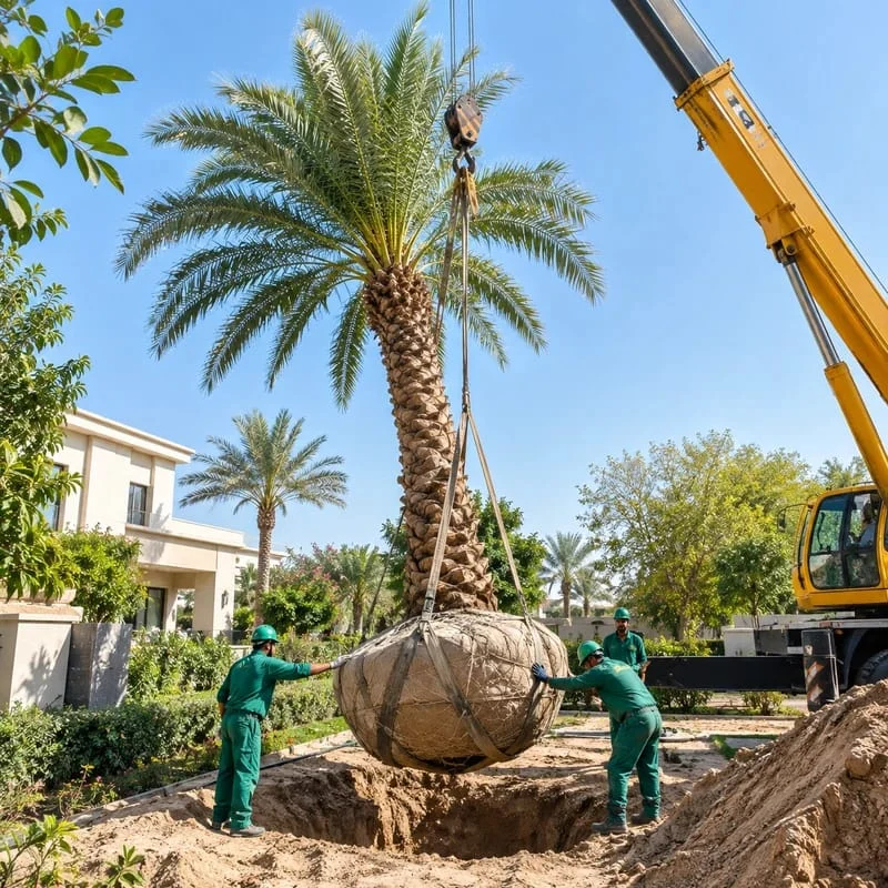 Date Palm Planting & Installation in UAE