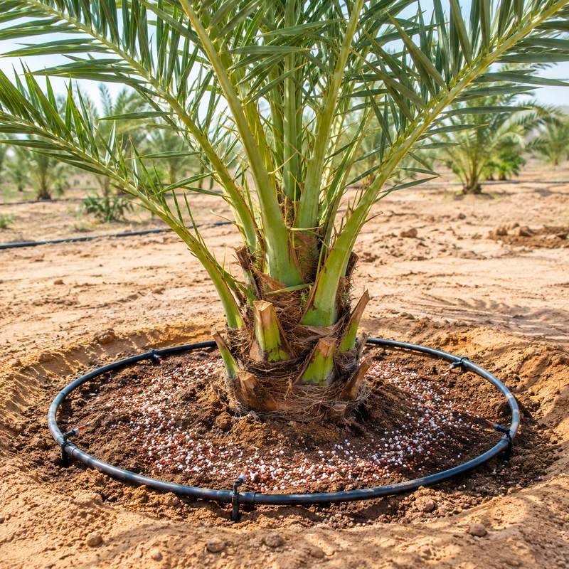 Date Palm Fertilization & Irrigation in UAE